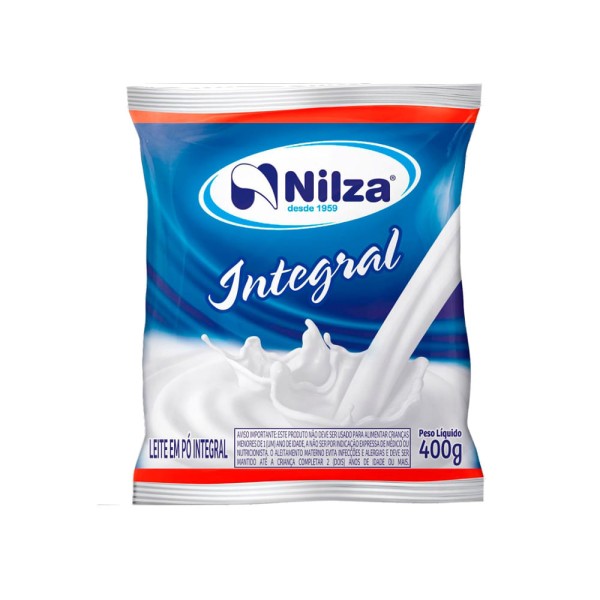 Encontraproduto.com.br - Leite em Pó Integral NILZA Embalagem 400g