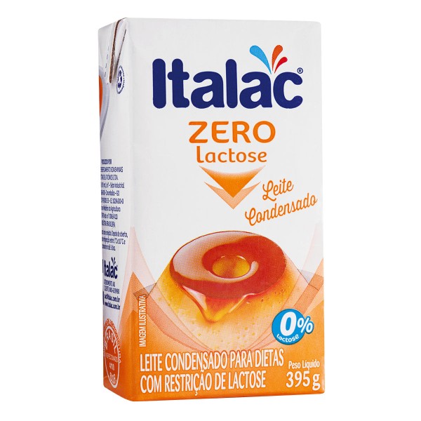 Encontraproduto.com.br - Leite Condensado Italac Zero Lactose TP com 395g