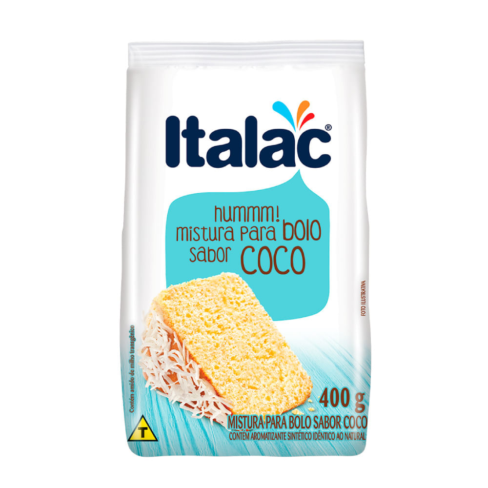 Encontraproduto.com.br - Mistura para Bolo Italac Coco Pacote com 400g