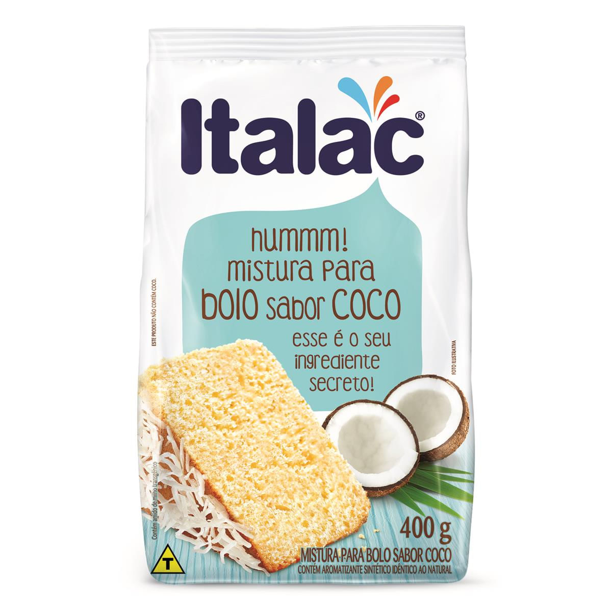 Encontraproduto.com.br - Mistura para Bolo Italac Coco Pacote com 400g