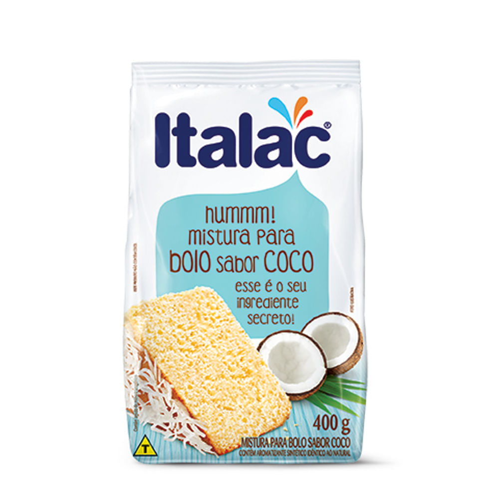 Encontraproduto.com.br - Mistura para Bolo Italac Coco Pacote com 400g