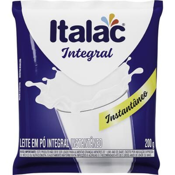 Encontraproduto.com.br - Leite em Pó Italac Integral Instantâneo Pacote com 200g