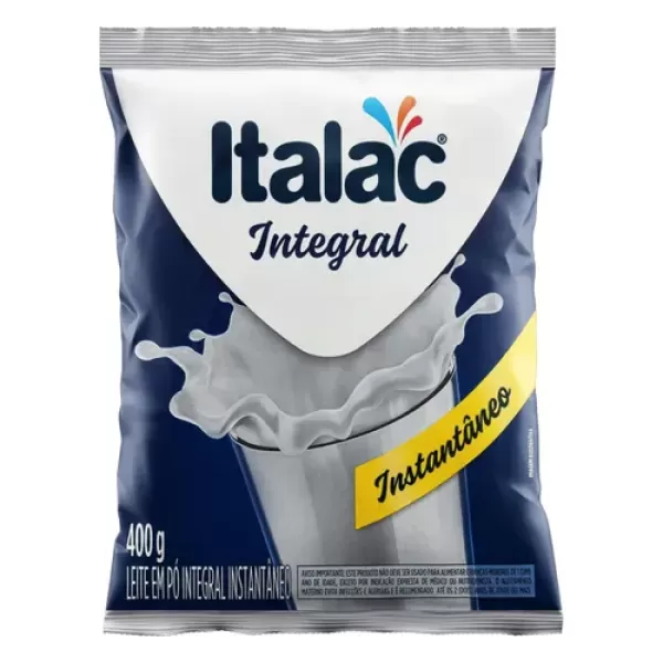 Encontraproduto.com.br - Leite em Pó Italac Integral Instantâneo Pacote com 400g