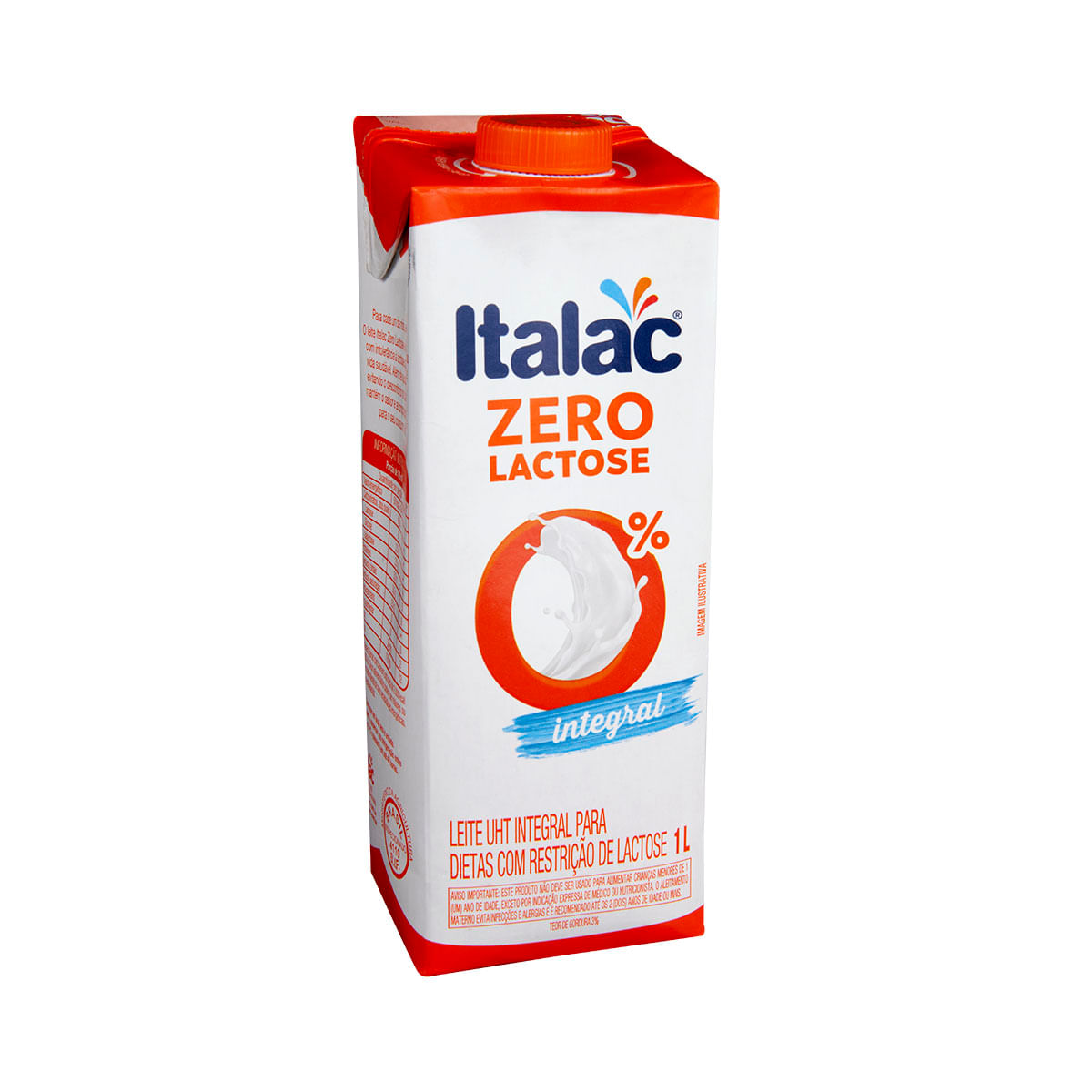 Encontraproduto.com.br - Leite Longa Vida Italac Zero Lactose Integral TP com 1L