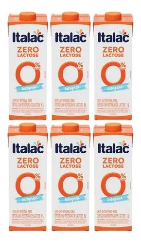 Encontraproduto.com.br - Leite Longa Vida Italac Zero Lactose Integral TP com 1L