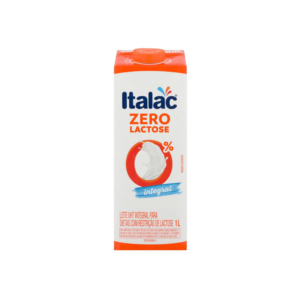 Encontraproduto.com.br - Leite Longa Vida Italac Zero Lactose Integral TP com 1L