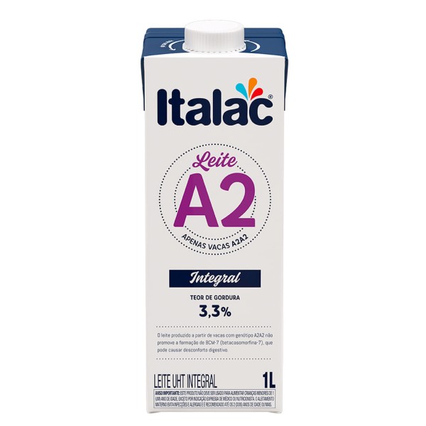 Encontraproduto.com.br - LEITE LONGA VIDA ITALAC C/TAMPA 1L INTEGRAL A2