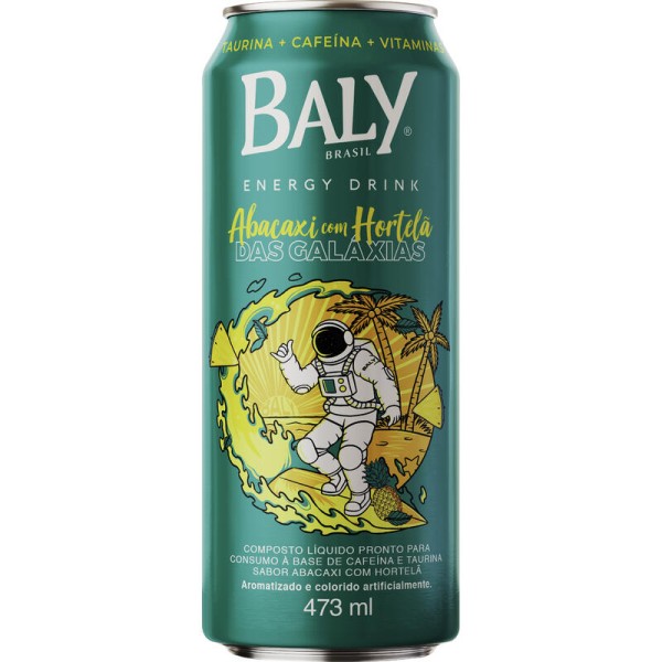 Encontraproduto.com.br - Energético Baly Abacaxi com Hortelã Lata com 473ml