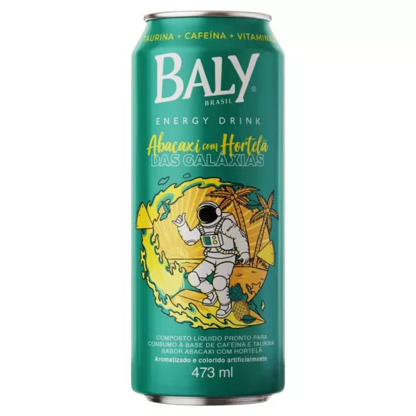 Encontraproduto.com.br - Energético Baly Abacaxi com Hortelã Lata com 473ml