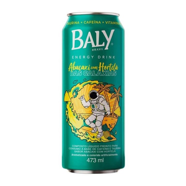 Encontraproduto.com.br - Energético Baly Abacaxi com Hortelã Lata com 473ml
