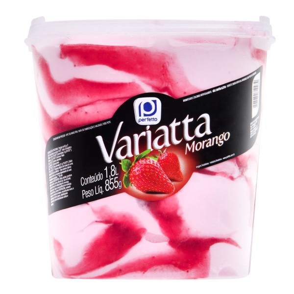Encontraproduto.com.br - Sorvete Perfetto Variatta 1,8L Morango