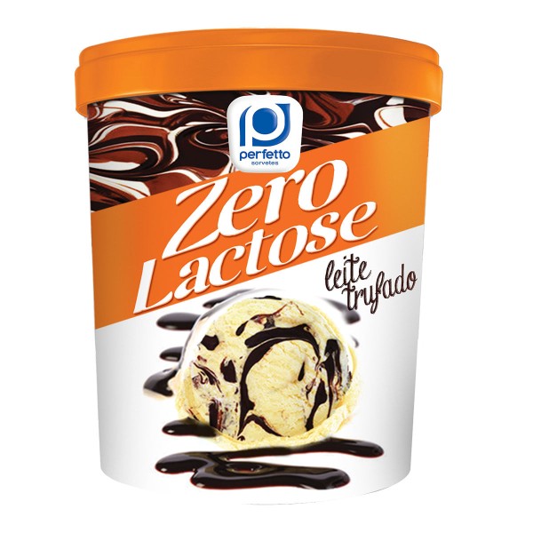 Encontraproduto.com.br - Sorvete Perfetto Zero Lactose Leite Trufado Pote 1l