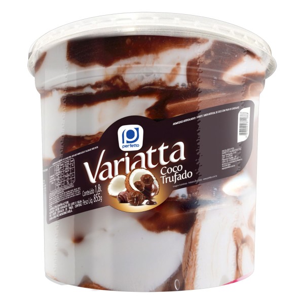 Encontraproduto.com.br - Sorvete Variatta Perfetto Coco Trufado 1.8l