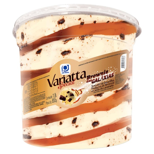 Encontraproduto.com.br - Sorvete Variatta Perfetto Brownie 1.8l
