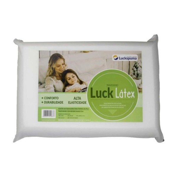 Encontraproduto.com.br - Travesseiro Espuma Luck T-Látex D30 (60x40x12) - Luckspuma