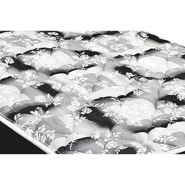 Encontraproduto.com.br - Cama Box Baú Queen: Colchão Espuma D45 Luckspuma Gran Luck Pró Saúde Duplo + Base Black(158X198)