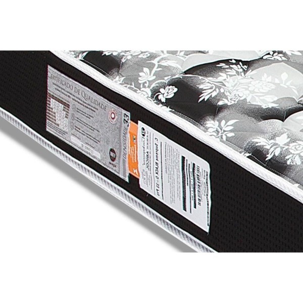 Encontraproduto.com.br - Cama Box Solteiro: Colchão Espuma Luckspuma D33 Supreme Bla