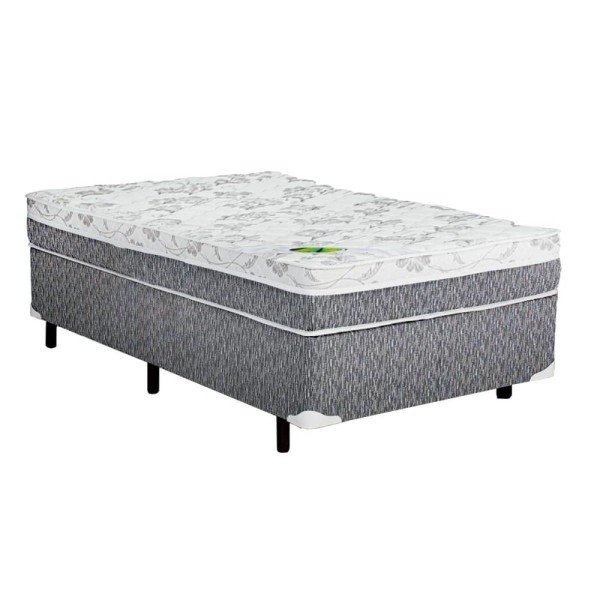 Encontraproduto.com.br - Colchão Solteiro Espuma Compact AG 65 / D33 /  Aspen Super Firme Euro Pillow (78x188x20) - Luckspuma