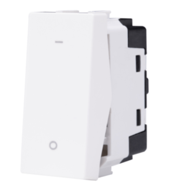 Encontraproduto.com.br - Módulo Interruptor Bipolar Simples 20A N1101.7Bl Branco Unno ABB