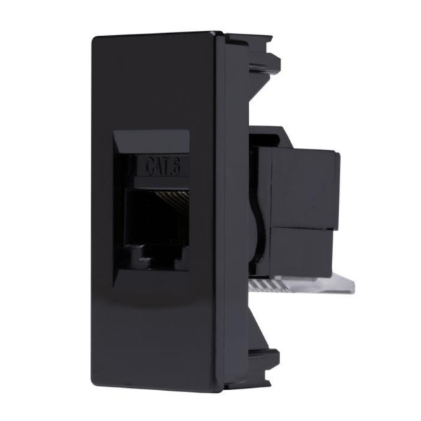 Encontraproduto.com.br - Módulo Tomada Informática RJ45 Cat6 N1118.6Pt Preto Unno 2Cla111860N1804 ABB