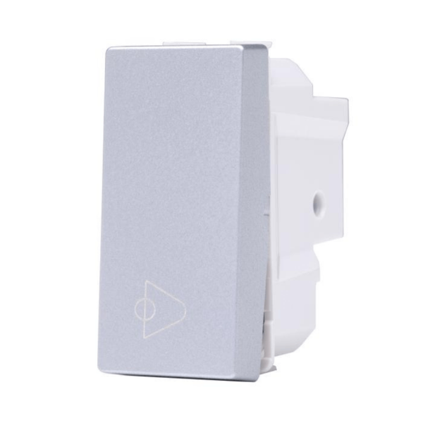 Encontraproduto.com.br - Módulo Pulsador Campainha N1104Pr Prata Unno 2Cla110400N1304 ABB