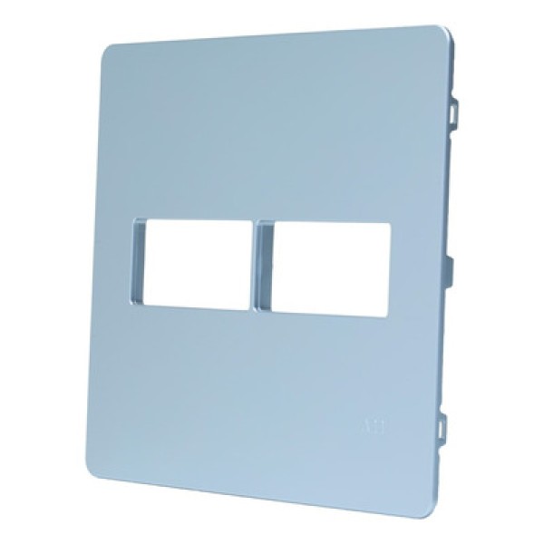 Encontraproduto.com.br - Placa 4X4 Para 1 Módulo + 1 Módulo N1671.1Pr Prata Unno 2Cla167110N1304 ABB