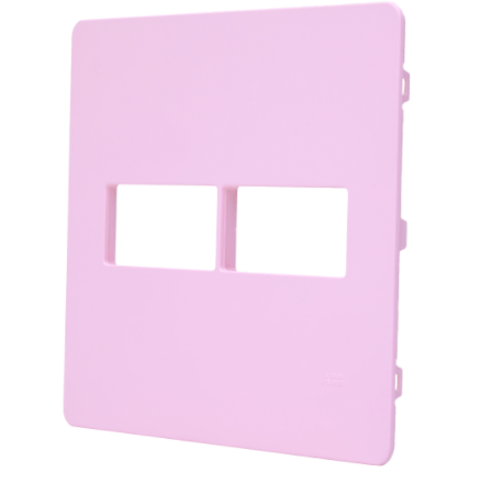 Encontraproduto.com.br - Placa 4X4 Para 1 Módulo + 1 Módulo N1671.1 Rosa Unno 2Cla167110N3204S ABB