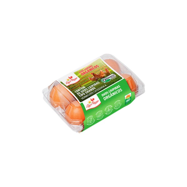 Encontraproduto.com.br - Ovos Caipira Vermelhos LABEL ROUGE Orgânico Contém 6 Unidades
