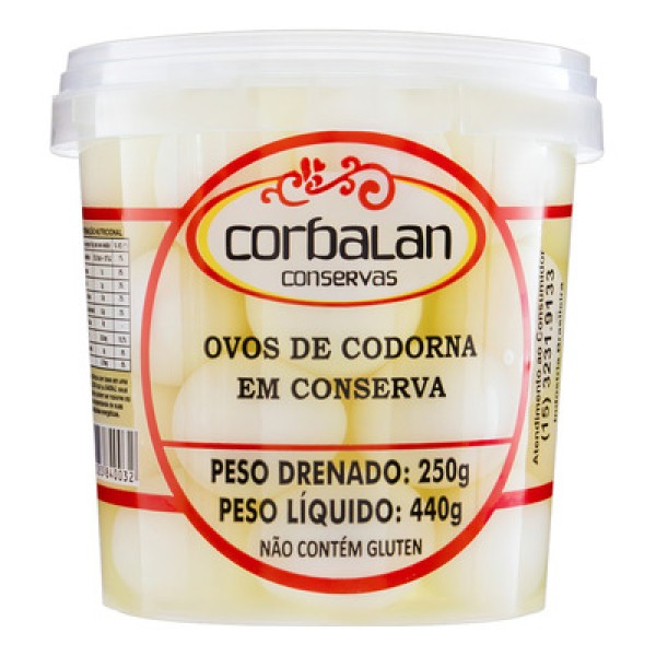 Encontraproduto.com.br - Ovo de Codorna em Conserva Corbalan Pote com 250g