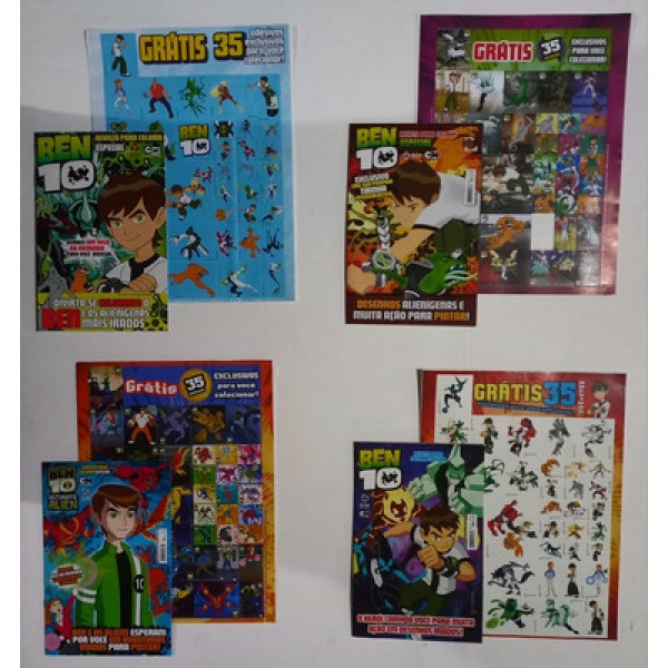 Encontraproduto.com.br - Revista Para Colorir Especial Ben 10 Ed.15 Com 35 Adesivos