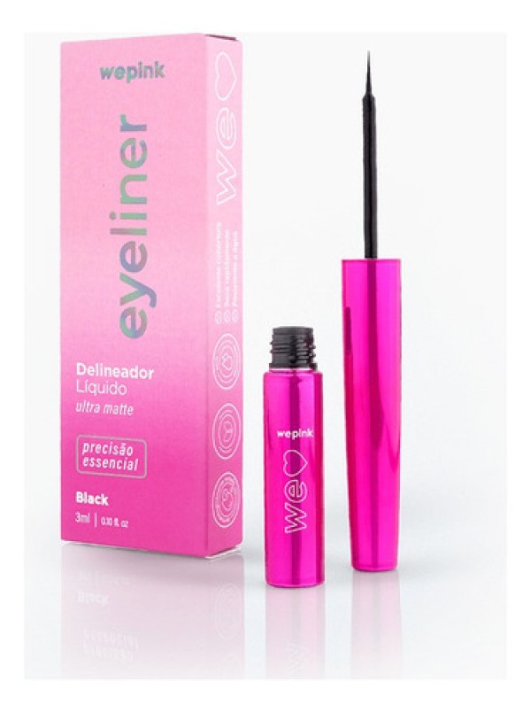 Eyeliner Delineador Líquido Black - 3ml - Wepink