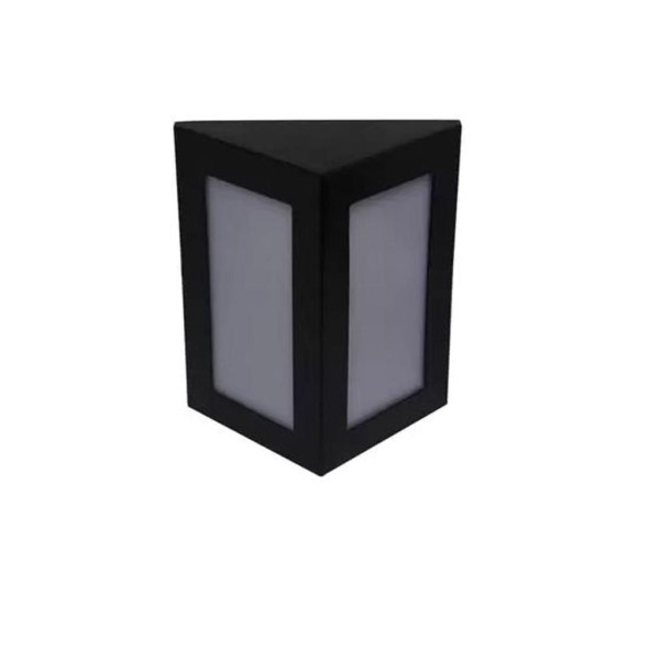 Encontraproduto.com.br - Arandela Ideal Bolt Triangular P Preta Alumínio 1Xe27 283