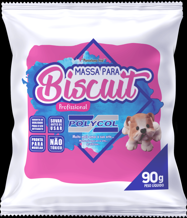 MASSA BISCUIT 90G POLYCOL