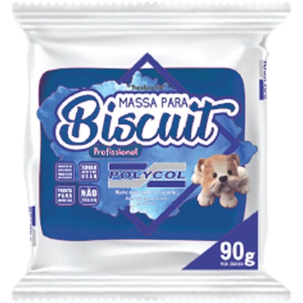 Massa De Porcelana Fria Biscuit 90g Azul Royal