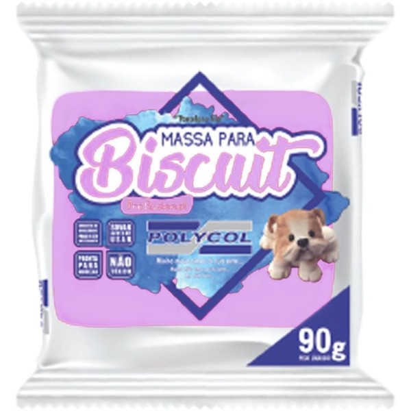 Massa De Porcelana Fria Biscuit 90g Lilas