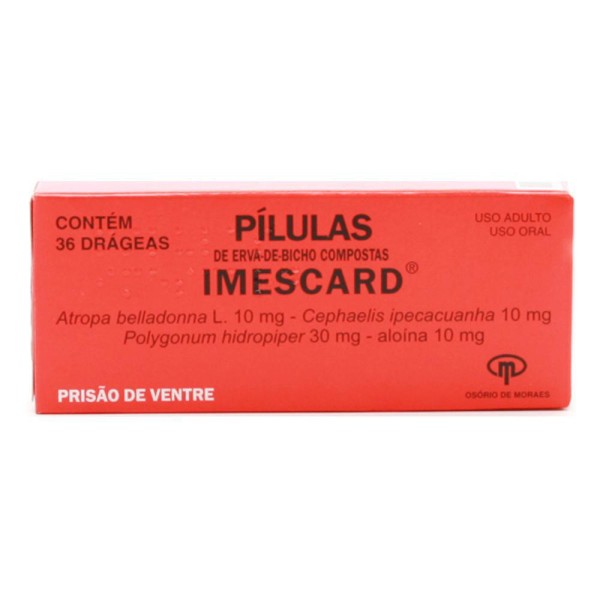Encontraproduto.com.br - Pilulas Imescard Comprimido - Caixa com 36 Drágeas