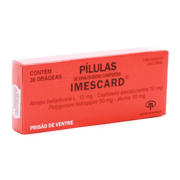 Encontraproduto.com.br - Pilulas Imescard Comprimido - Caixa com 36 Drágeas