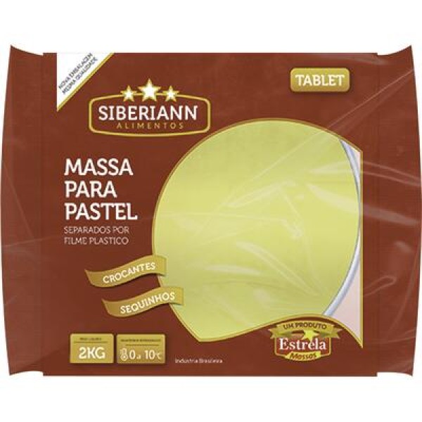 Encontraproduto.com.br - Massa para Pastel Siberiann Tablete Pacote com 2kg