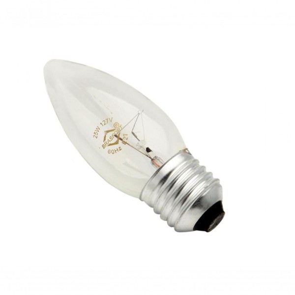 Encontraproduto.com.br - Lampada Vela Lisa Clara 40W 127V E27 8509