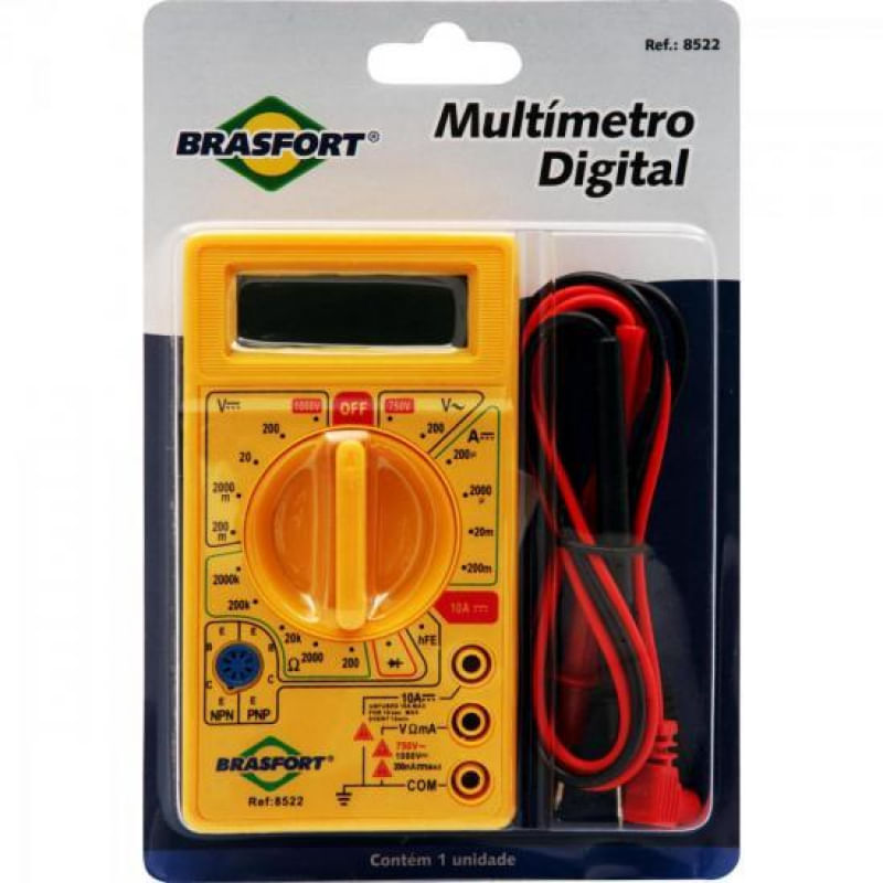 Multímetro Digital Portátil Brasfort DT 830