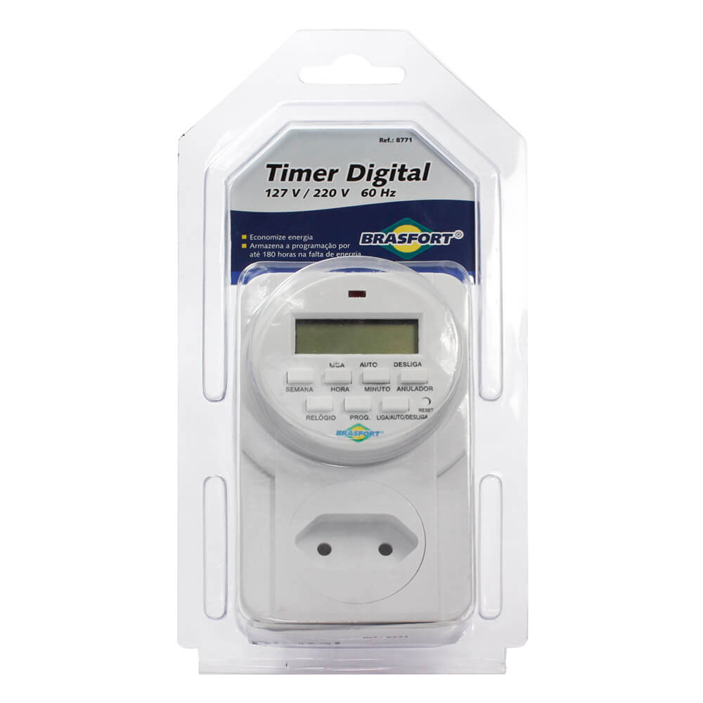 Encontraproduto.com.br - Timer Digital Brasfort 60HZ Bivolt