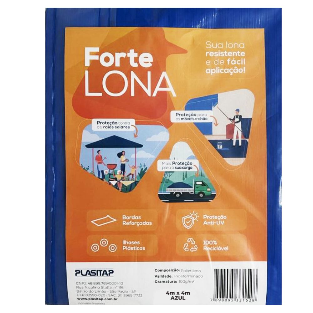 Lona Azul Forte 4x4 Plasitap
