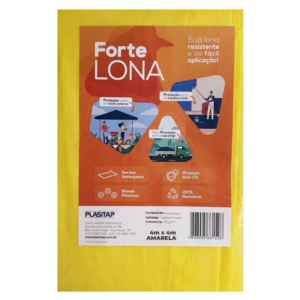 Lona Amarela Forte 4x4 Plasitap