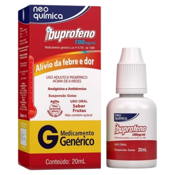 Encontraproduto.com.br - Ibuprofeno Mg Gotas 100Mg 20 Ml (/Ml)