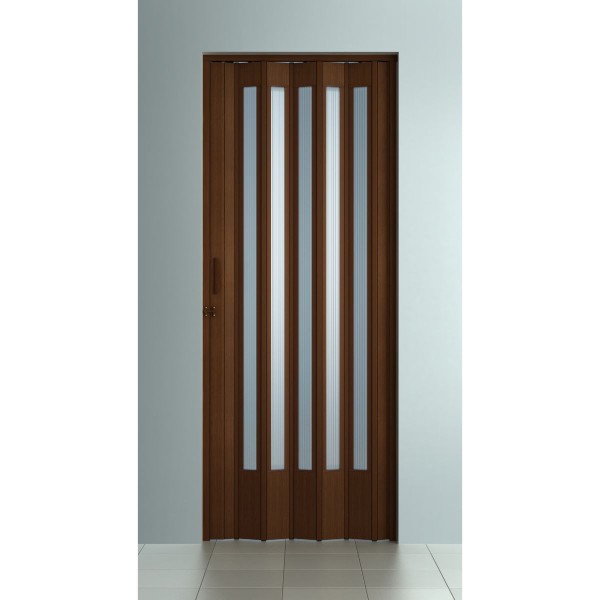 Encontraproduto.com.br - Porta Sanfonada Translucida Trinco 072x210 Imbuia Bcf