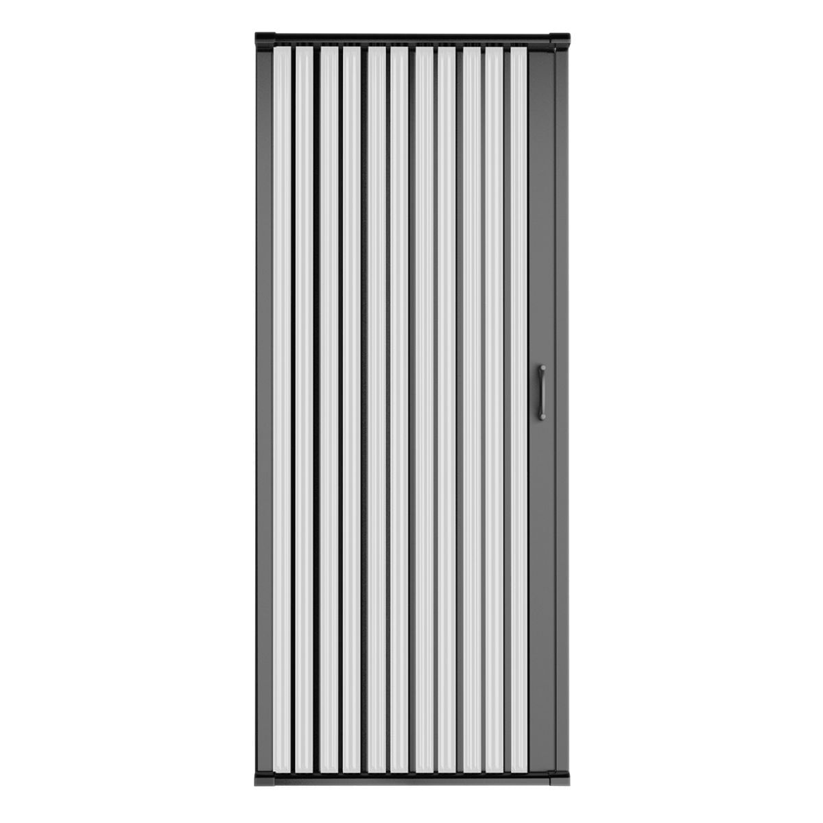 Box Sanfonado Para Chuveiro Pvc 130x185 Preto Bcf