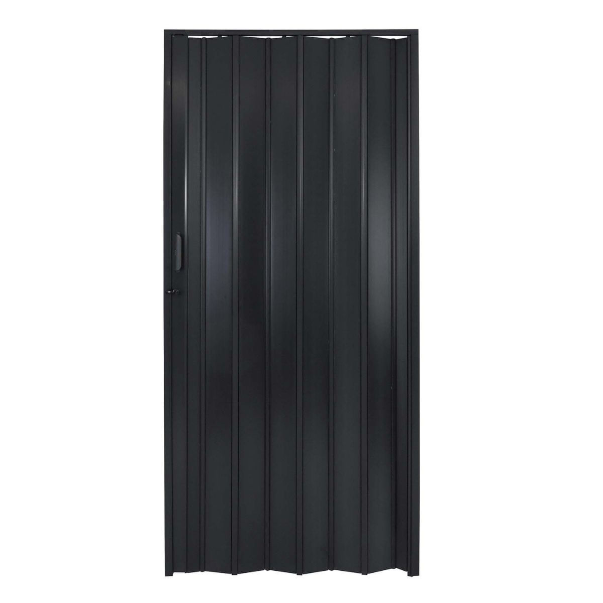 Encontraproduto.com.br - Porta Sanfonada com Trinco PVC 72x210cm Preto BCF