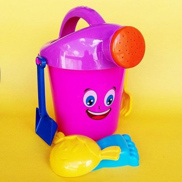 Encontraproduto.com.br - Balde De Praia Com Regador E Acessorios Colors 6 Pecas