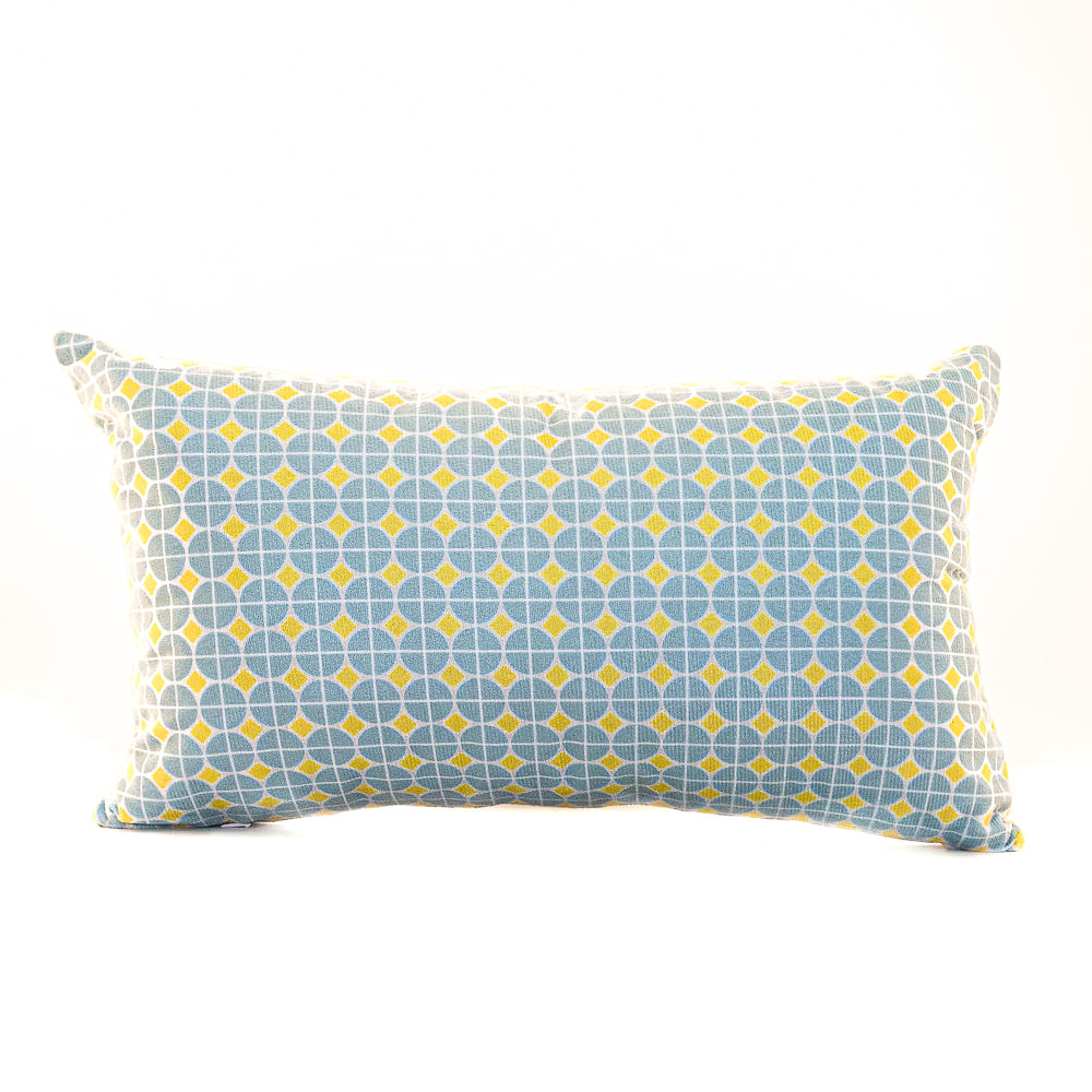 Almofada Speciata Velveteen 30 Cm X 50 Cm Inca Azul