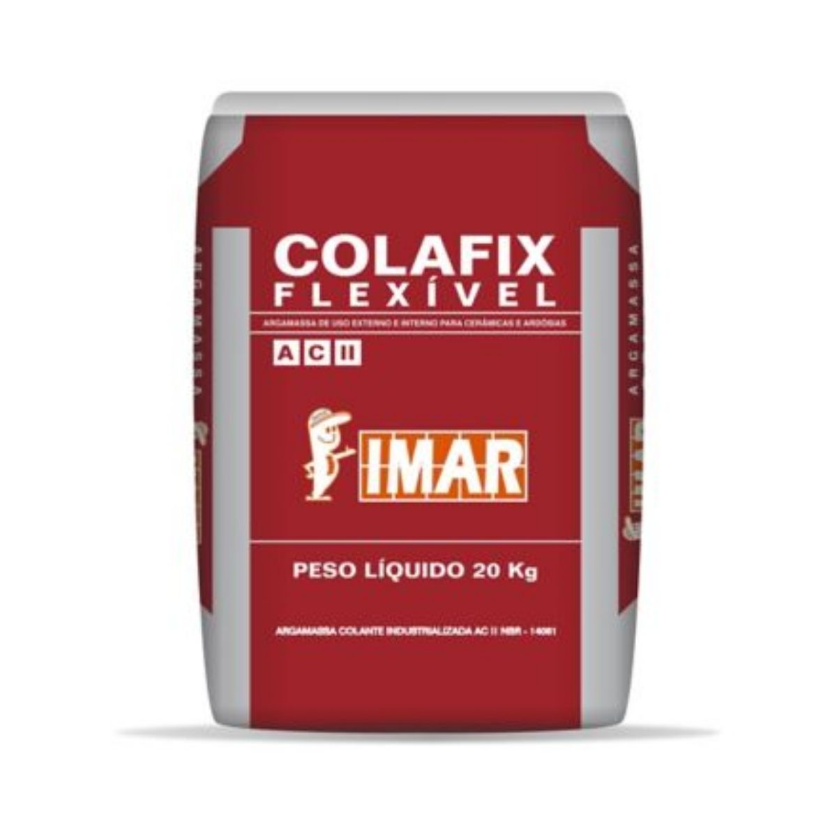 Argamassa Colafix Ac-2 Flexível 20 Kilos Cinza - Pac05 - Imar